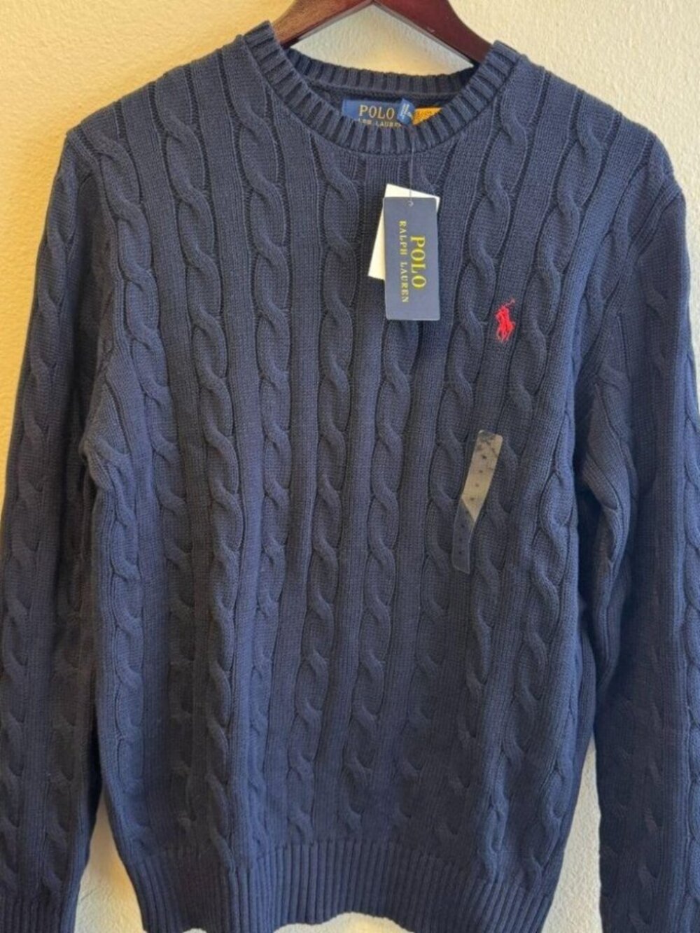 Polo by Ralph Lauren Dark Blue Cable Knit Sweater